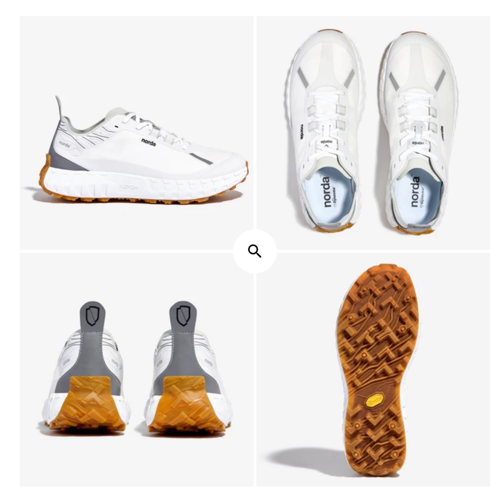 Norda Running Shoes - 001 - White/Gum - 11.5 (M)